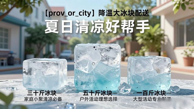 莆田降温大冰块配送_海鲜排档降温解决方案_高温天气大冰块配送